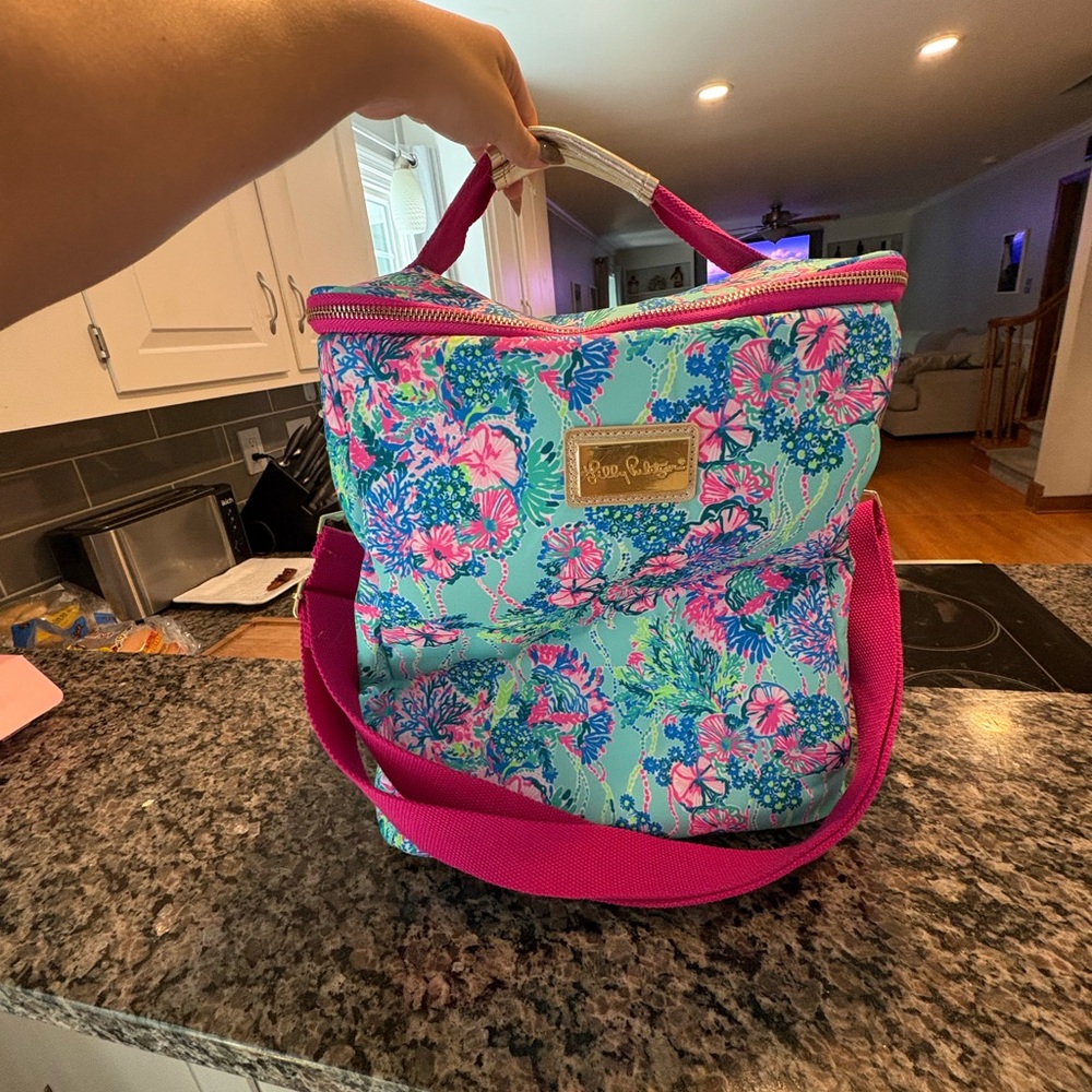 Lilly Pulitzer wine cooler tote